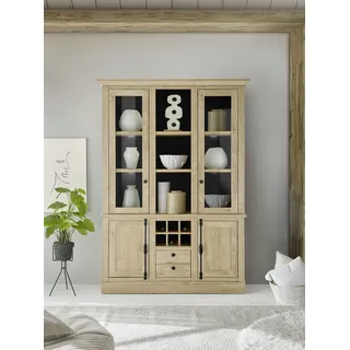 Home Affaire Vitrine Cornwall 147 x 42 x 214 cm Braun