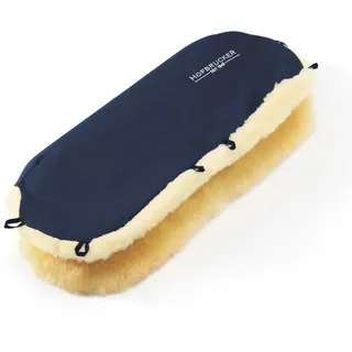 Hofbrucker Lammfell-Handwärmer für Kinderwagen, Lammfell Handmuff blau