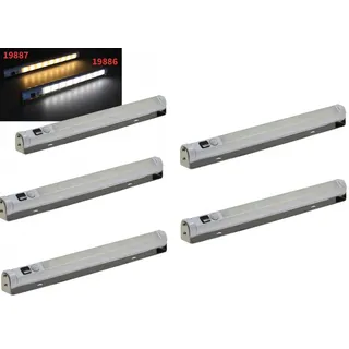 ChiliTec LED Unterbauleuchte Bewegungsmelder Batterie Schrankleuchte Weiß