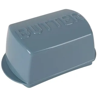 Jelenia Plast Butterdose Butterdose Butterglocke Butterbehälter Butterschale Vorratsdose, Kunststoff grau