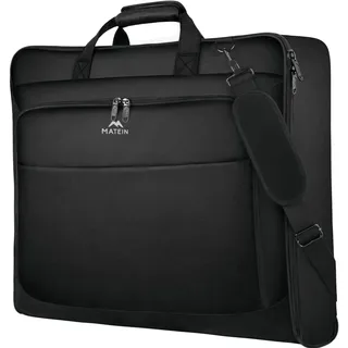 matein Anzugtasche Herren, 40L Große Anzugtasche,Anzug Tasche Reisen | Garment Bag bis zu 3 Anzüge für Business Reisen, Wasserdichte Kleidersack mit Schultergurt,