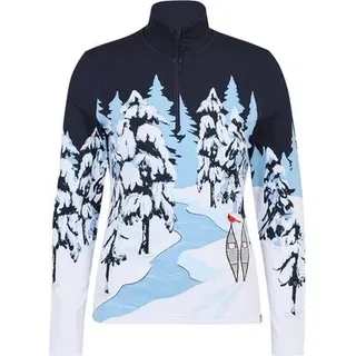 KRIMSON KLOVER Damen Pullover Whiteout Top, Größe XS in Schwarz Multicolour