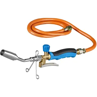 CFH Turbo Handlötgerät GT 2000 - Lötbrenner, Leistungsstarkes Lötgerät zum Hart- und Weichlöten, Gas Lötkolben mit Gasschlauch 1,5 m 3/8“, Arbeitstemperatur von ca. 800 °C