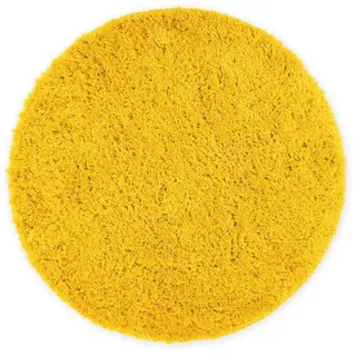 WohnDirect Runde, Gelb, Textil, Rund, 56x56 cm, Oeko-Tex® Standard 100, Badtextilien, Badematten