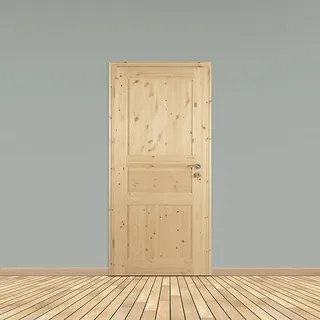 Kilsgaard Landhaustür 02/03  (860 x 1.985 mm, DIN Anschlag: Links, Kiefer natur)