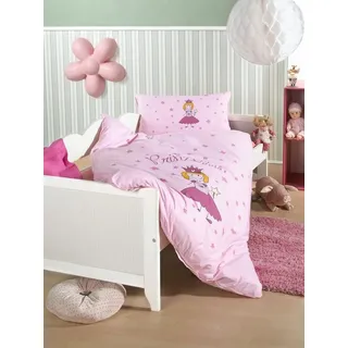 Soma Baby Bettwäsche 100x135 Kissenbezug 40x60cm Prinzessin rosa pink