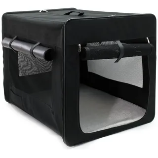 fudajo Faltbare Transportbox XXL Schwarz