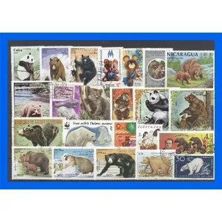 Rewa Collection 50 verschiedene Briefmarken Bären