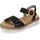 Damen Riemchensandalen D0Q52 Sandale schwarz