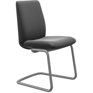 Stressless Schwingstuhl Laurel, Grau, Metall, Leder, Echtleder, Rindleder, Rundrohr, C-Form, 54x92x62 cm, Lederauswahl, Stoffauswahl, Typenauswahl, Esszimmer, Stühle, Esszimmerstühle, Schwingstühle