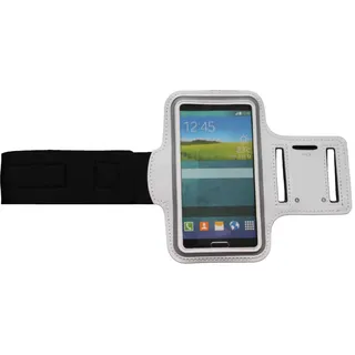 Fitness Sportarmband kompatibel für Apple iPod Touch 3G 4G 5G 6G Armband Handy Oberarm Halter für Fitness, Joggen, Laufen Hülle Tasche Blank Klein Weiss