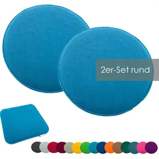 heimtexland Sitzkissen 35 x 35 cm blau 2 St.