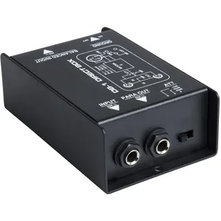 Fame Audio DI-1 Passive DI Box, Hochohmiger Klinkeneingang, Symmetrischer XLR und Klinkenausgang, Ground-Lift PAD Schalter, Robustes Metallgehäuse, Ideal für Recording und Live Bühnenperformance