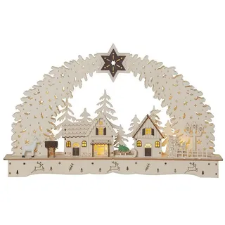 Star Trading LED-Schwibbogen Bamberg aus Holz