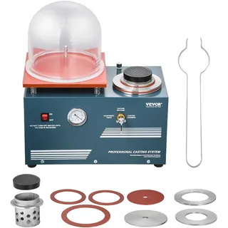 Vevor Vakuum-Einbettgussmaschine 400 ml mit 3 CFM-Pumpe & Glocke & Präzisionsmanometer