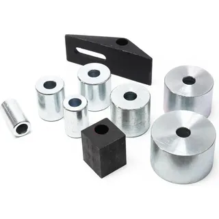Wiltec Kompaktes Biegegerät 255 x 1250 x 235 mm, Biegemaschine für Flachstahl, Baustahl, Rundstahl & Vierkantstahl mit 7 Matrizen 25,4-76,2 mm