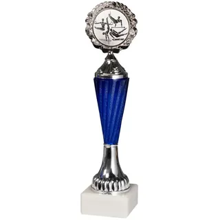 Kübler Sport® Pokal SILBER CHAMPION, Turnen männlich, 28,5 cm - Silber