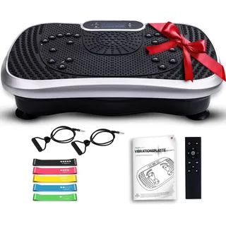 WeightWorld Vibrationsplatte - 99 Intensitätsstufen - 5 Trainingsprogramme - Fitnessgeräte für Zuhause - Massagegerät & Sportgerät mit Bluetooth für Home Workout - WeightWorld