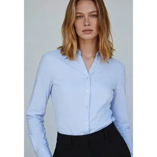 More & More Stretchbluse Blau 36