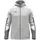 Kapuzenjacke hellgrau/weiß/grau 2XL