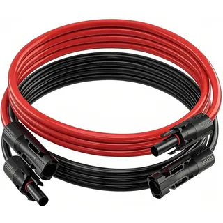 Solarkabel Verlängerung,4mm2 1/2/3/5/10m Verlängerung,Photovoltaik Solarkabel,Verbindungskabel Solarstecker,IP67 wasserdichtem Stecker (4 mm2/1 m)