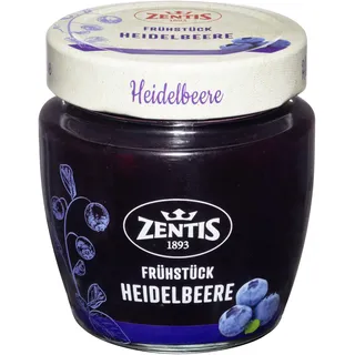 Zentis Frühstück Heidelbeere 230 g – fruchtiger Heidelbeeraufstrich mit ausgewogener Süße für genussvolle Frühstücksmomente