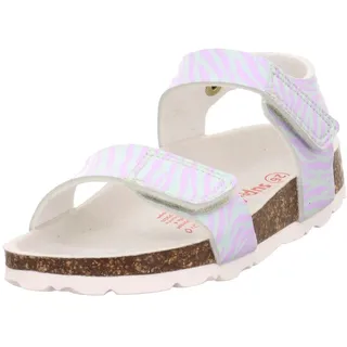 superfit Fussbettpantoffel Hellgrün/Rosa 7510, 24