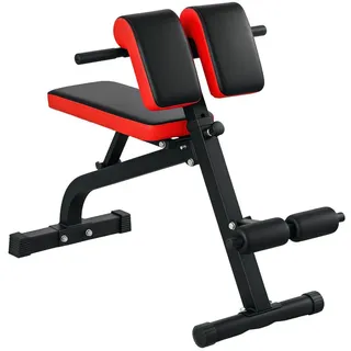 sportnow Multifunktionale Hantelbank, verstellbar, klappbar, bis 120 kg, Schwarz