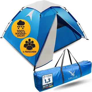 gerduck Gerduck-3 in1 Camping Zelt,Wurfzelt 2-6 Personen,Pop up Zelt 3 Person automatik Wurfzelt, AUF-ABBAU IN 60 Sekunden-Extra Groß & Wasserdicht,5 Personen Mann zelte