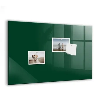 Tulup Magnettafel Glas-Notiztafel Memoboard mit Magneten, Marker und Schwamm grün 60 cm x 40 cm