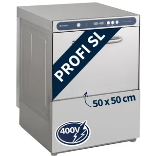 GastroHero Geschirrspülmaschine PROFI Digital 54 SL 50x50 cm Korbmaß, mit Reiniger- | Klarspüldosierer, mit Ablaufpumpe Made in Europe