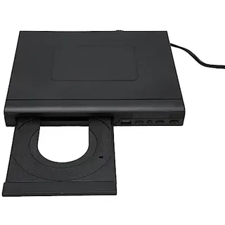 Schlanker DVD Player mit Fernbedienung - HD CD/USB Kompatibel mit PAL/NTSC System, für TV und MP3 Wiedergabe