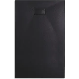 EMKE Emke, Duschwanne Duschtasse Flach Anti-rutsch Smc Duschwanne Zuschneidbar, 140x90cm, Schwarz