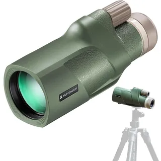K&F Concept Monokular Teleskop IP68 Wasserdicht 12x50 HD Handy Fernrohr Mit Arca-Schnittstelle für Vogelbeobachtung, Jagen, Wandern, Konzert, Schwarz, Grün