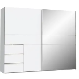 Forte Schwebetürenschrank Winn2 250 x 200 cm Dekor Weiß