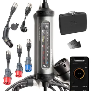 Juice Booster 3 air - Typ 2 Ladekabel 11kW | Mobile Wallbox ohne Installation. Einfach anstecken und Laden | Überfahrbar, schlagfest und wasserdicht (IP67)