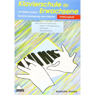 Klavierschule für Erwachsene 1 | Klavier-Lernmethode für Erwachsene/Anfänger | Notenbuch und Schritt-für-Schritt-Klavierkurs | Klavier-Übungsbuch für ... Songbook zum Klavier lernen: Einführungsheft