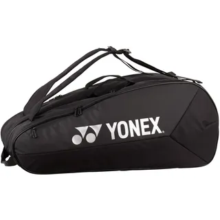 YONEX Team Racquet Bag – Badminton-, Tennis- und Squashtasche | Mehrere Größen & Farben | Mit Schuhfach & Rucksackfunktion (Schwarz, 9 Pcs)