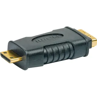 Schwaiger HDMM01 533 mini-HDMI Adapter (mini-Stecker auf Buchse) schwarz