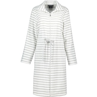 Cawö Cawö Bademäntel Damen Reißverschluss Breton 6597 silber - 76   Weiss 
