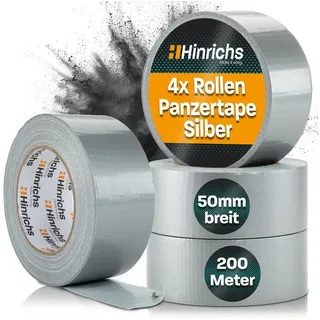 Hinrichs Gewebeband Universal 4 Rollen 50 m x 50 mm