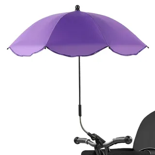 Sonnenschirm Kinderwagen Universal, Kinderwagen Sonnenschirm UV Schutz 50+, 360° verstellbar Abnehmbar Kinderwagen Sonnenschirm mit Clip, Sommer Sonnenschirm für Kinderwagen Buggys Zubehör