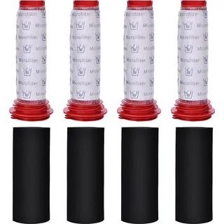 4 Set Ersatzfilter für Bosch Athlete 25.2V BCH6ZOOO Zoo'o ProAnimal Staubsauger, Stabfilter und Schaumstofffilter für Bosch Staubsauger BCH6L2560...