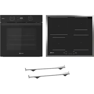 Bauknecht BAKO 3 GSPIB, Einbaubackofenset (Induktions-Kochfeld)