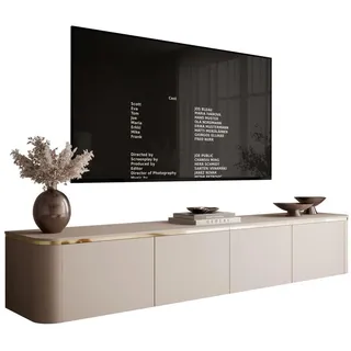 lookway AVELINE TV-Lowboard 200 cm Beige Holz