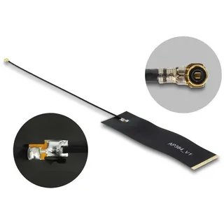 DeLock LoRa Antenne 863 - 928 MHz MHF Stecker 1,68 dBi 15 cm Schwarz