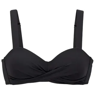 LASCANA Bandeau-Bikini-Top Schwarz 42 Cup B
