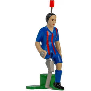 TIPP-KICK Pro-Kicker CL Barcelona I Original Spieler für Groß & Klein I Spielspaß mit der Fußball-Figur Spiel I Zubehör I Trikot Blau/Rot