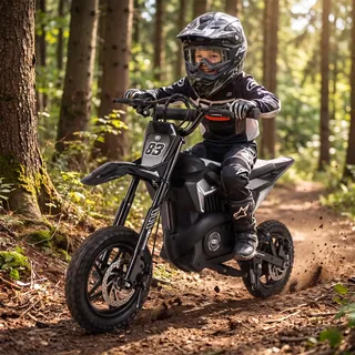 ACTIONBIKES MOTORS Kinder-Elektromotorrad Raider schwarz