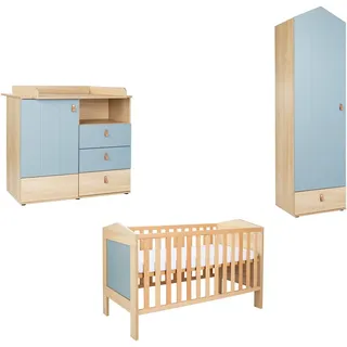 Arthur Berndt Babyzimmer Set 3-tlg., Kleiderschrank, 1-türig, Wickelkommode. Babybett